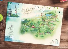 智慧都市秀美乡村全域全景地图手绘地图制作